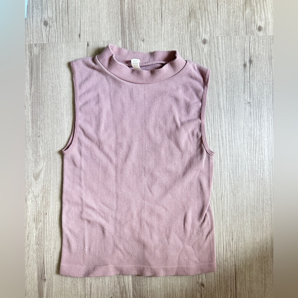 Purple ribbed top